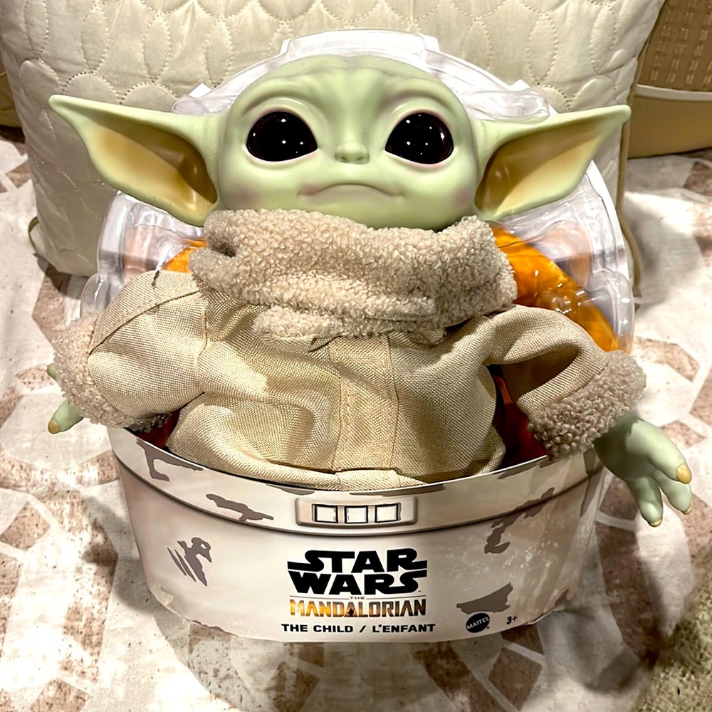 Mattel Baby Yoda ‘The Child’ doll in original series packaging.